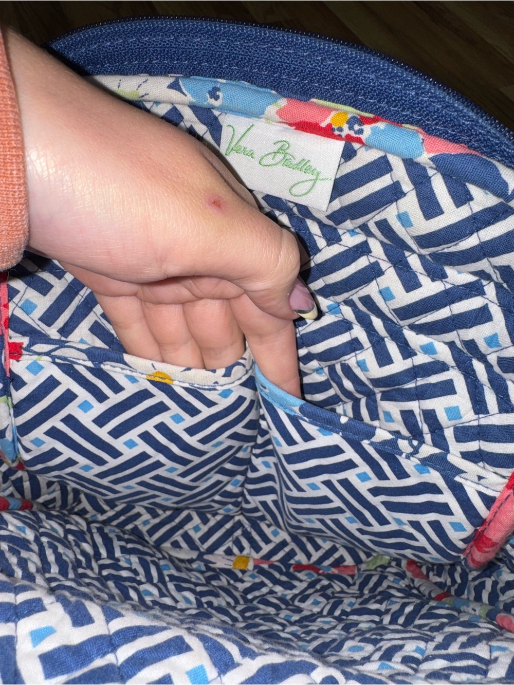 Vera Bradley Mini Backpack Summer Cottage Floral Quilted Bookbag - Picture 5 of 9